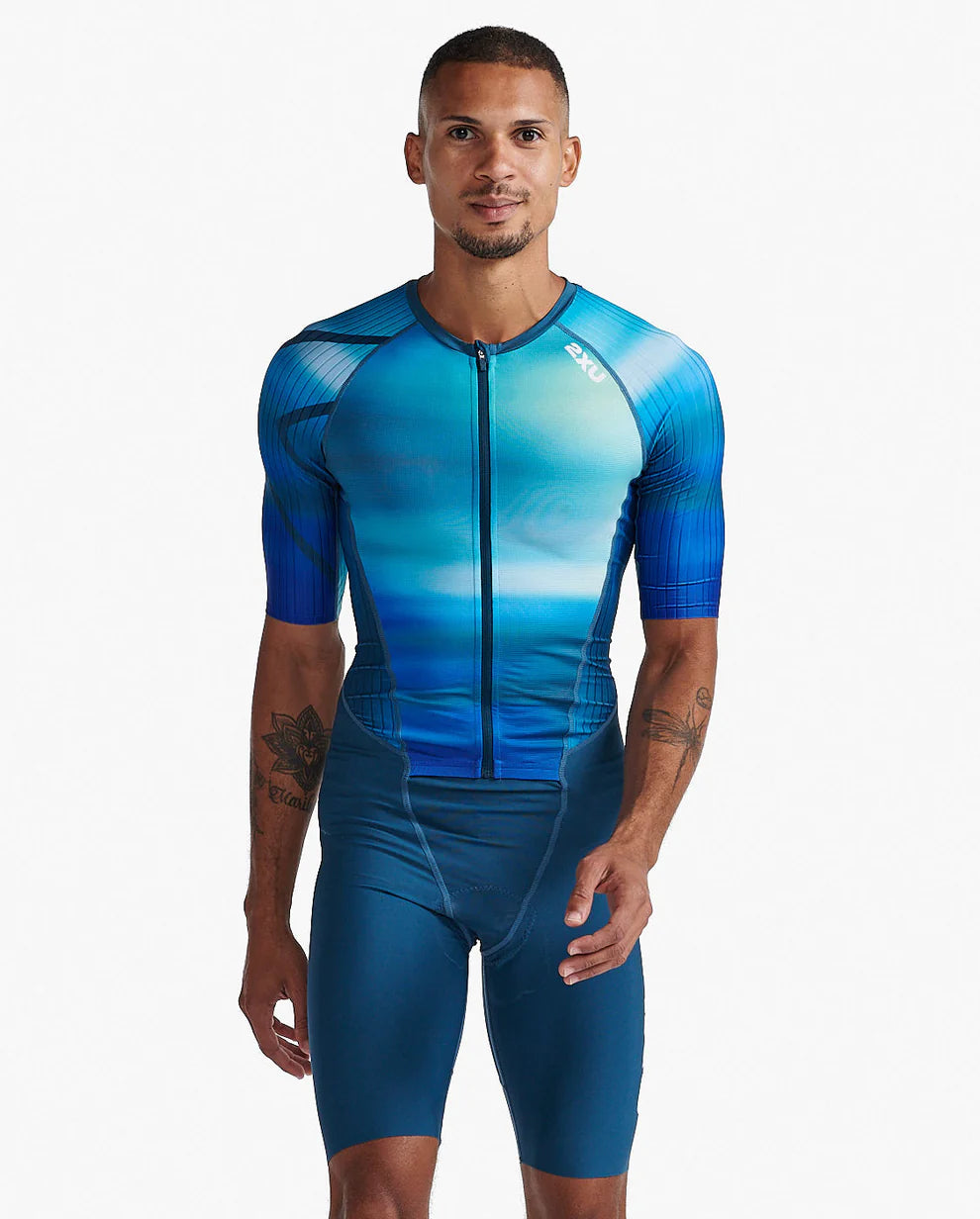 2XU Aero Sleeved Tri-Suit - Men's - The Triathlon Store