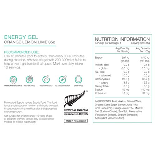 Pure Energy Gels