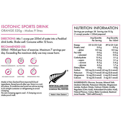 Peak Fuel Isotonic Drink mix