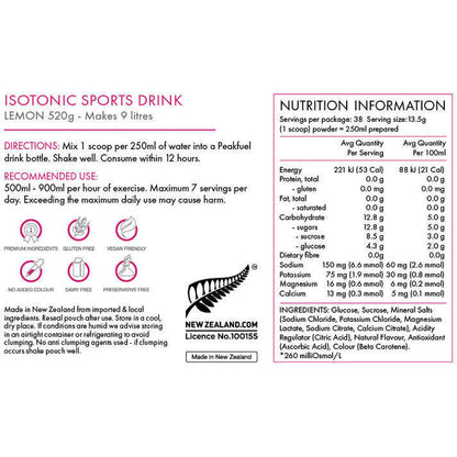 Peak Fuel Isotonic Drink mix